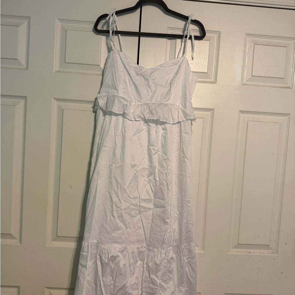 Amazon White Ruffle Dress